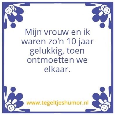 Tegeltje: 10 jaar