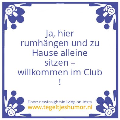 Tegeltje: WIM IS EENZAAM