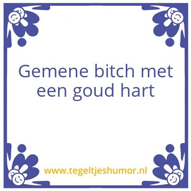 Tegeltje: .