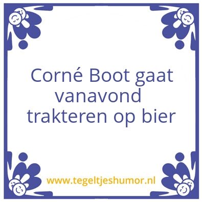 Tegeltje: Biertje