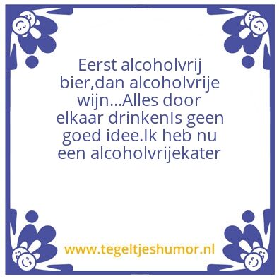 Tegeltje: #Dry January