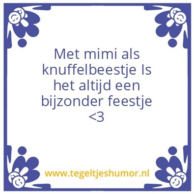 Tegeltje: Mimi