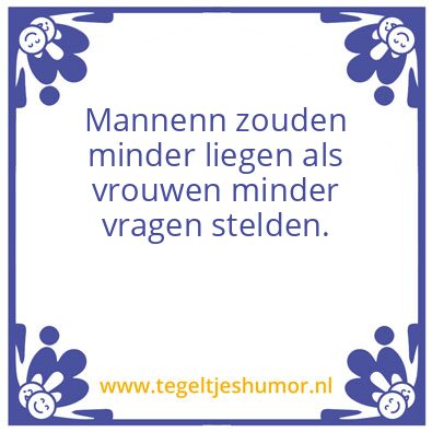 Tegeltje: Mannen