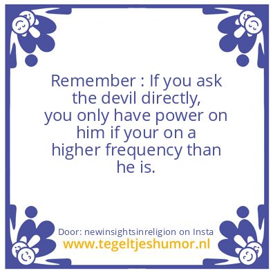 Tegeltje: I’ll show you….