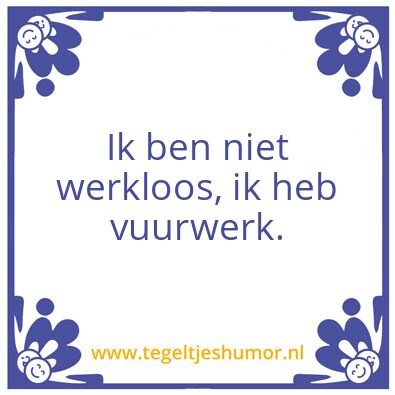 Tegeltje: Vuurwerk