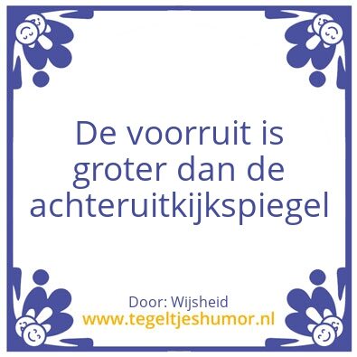 Tegeltje: Voorruit