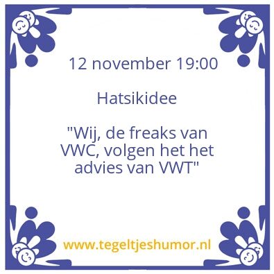 Tegeltje: Hatsikidee