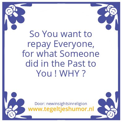 Tegeltje: Straighten things out
