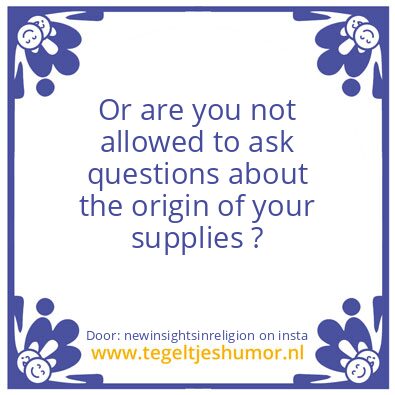 Tegeltje: same supplier