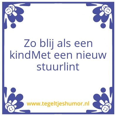 Tegeltje: Lint