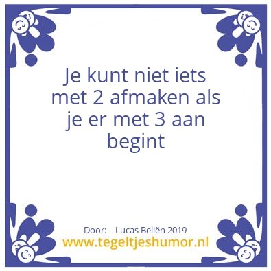 Tegeltje: bert