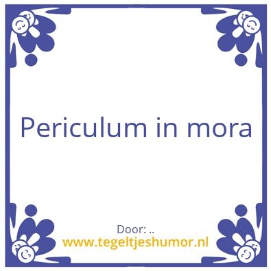 Tegeltje: ..