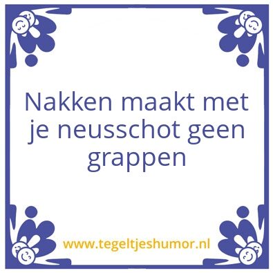 Tegeltje: Nakken