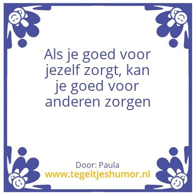 Tegeltje: Spreuk van de dag