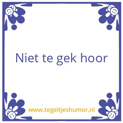 Tegeltje: Joost