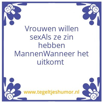 Tegeltje: Vrouw/Man