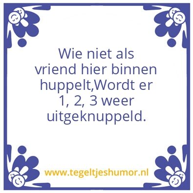 Tegeltje: Vrienden