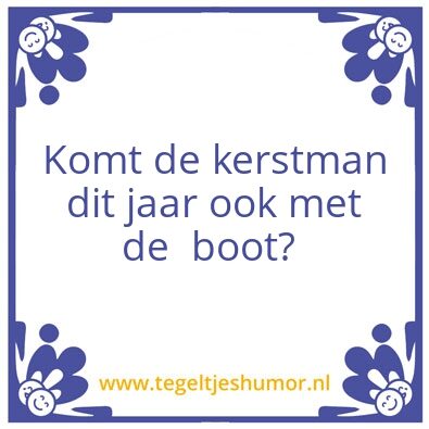 Tegeltje: Kerstman