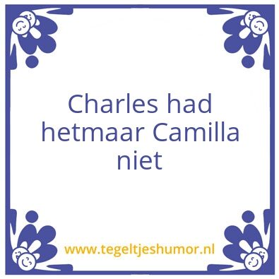 Tegeltje: Camilla