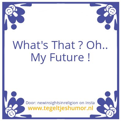 Tegeltje: Quitters are Losers.
