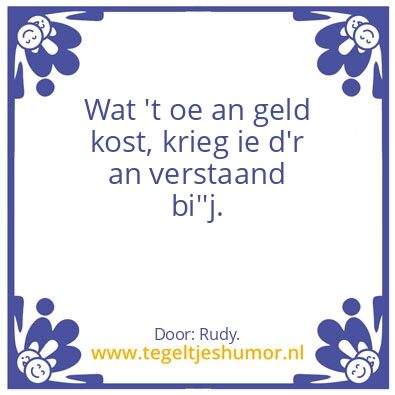 Tegeltje: Geld