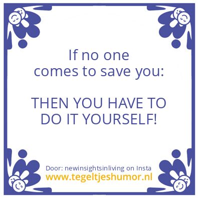 Tegeltje: Focus on your happiness first