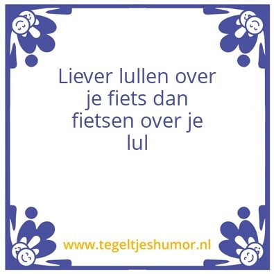 Tegeltje: Meh