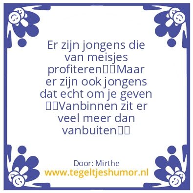 Tegeltje: Liefde