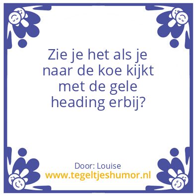 Tegeltje: Koe
