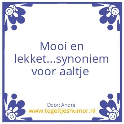 Tegeltje: Aaltje