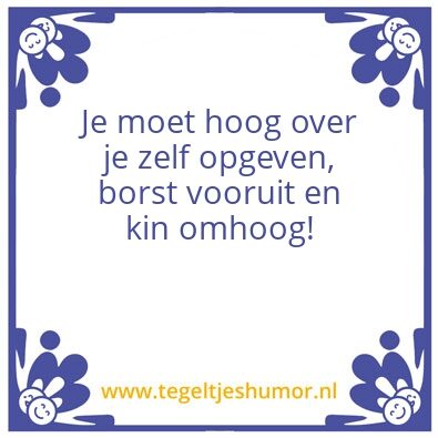 Tegeltje: –