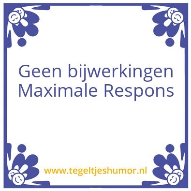 Tegeltje: Wens