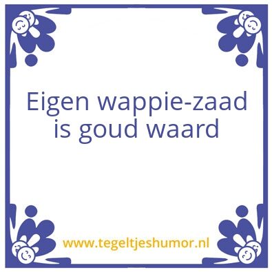 Tegeltje: Wappie