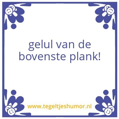 Tegeltje: Gelul