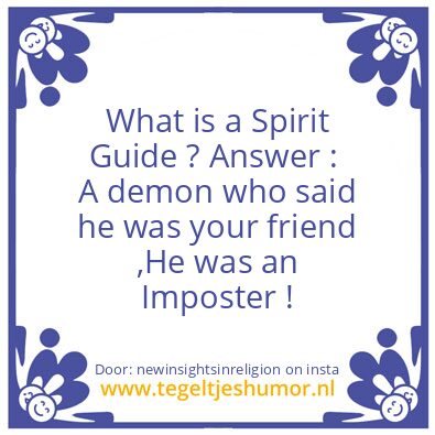 Tegeltje: What is a Spirit Guide ?