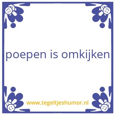 Tegeltje: WC