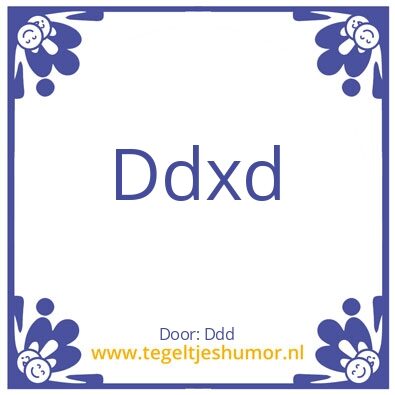Tegeltje: Dxx