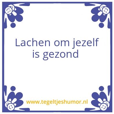 Tegeltje: Haha