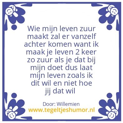 Tegeltje: Willemien