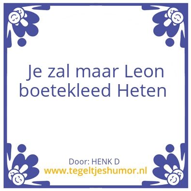 Tegeltje: Humor
