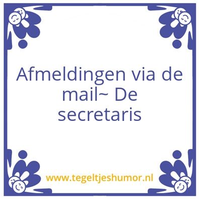 Tegeltje: Mail