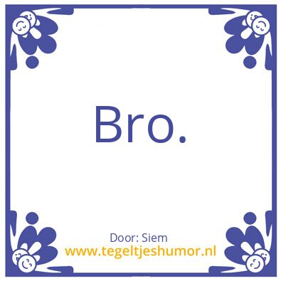 Tegeltje: De grote grap