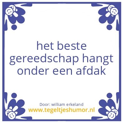 Tegeltje: wappie tegeltje