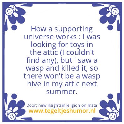 Tegeltje: How a supporting universe work