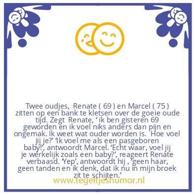Tegeltje: Je jong voelen