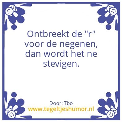 Tegeltje: Tbo