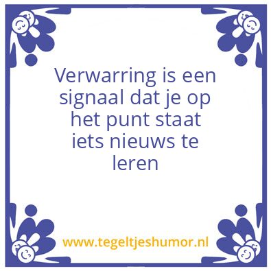 Tegeltje: Spreuk van de maand