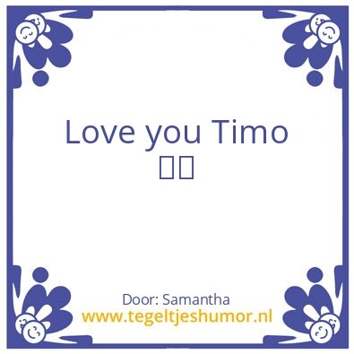 Tegeltje: LoveYou