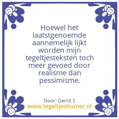 Tegeltje: Ik ben Gerrit