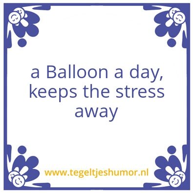 Tegeltje: Ballonnetje